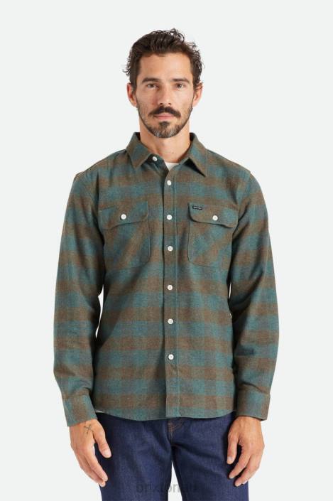 Apparel Ocean Brixton 0FDH18 Men Bowery L/S Flannel