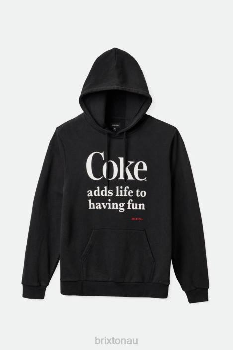 Apparel Black Brixton 0FDH140 Men Coca-Cola Having Fun Hood