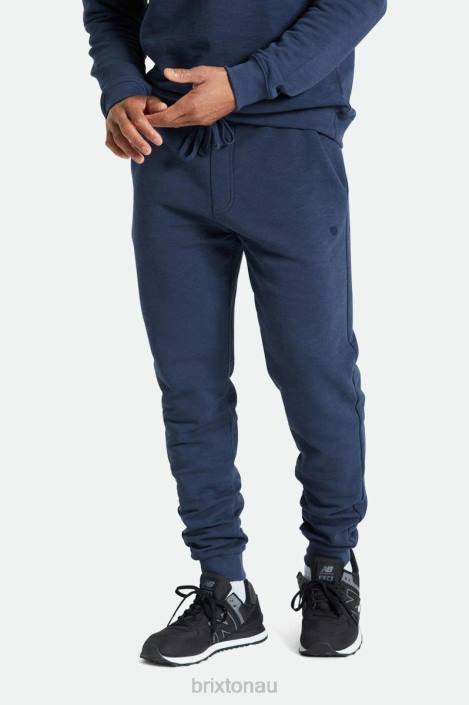 Apparel Washed Navy Brixton 0FDH137 Men Slub French Terry Jogger