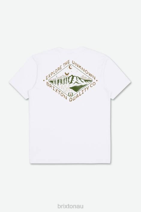 Apparel White Brixton 0FDH83 Men Apalachin S/S Standard Tee