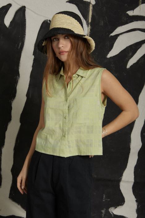 Apparel Pear Brixton 0FDH416 Women Leon Boxy Sleeveless Shirt