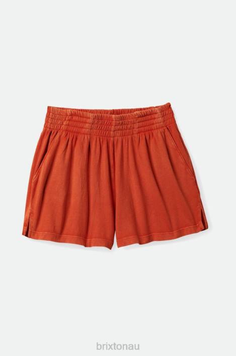 Apparel Burnt Red Brixton 0FDH489 Women Carefree Short