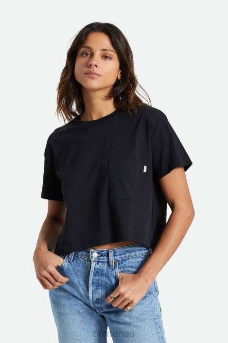 Apparel Black Brixton 0FDH432 Women Carefree Pocket Tee